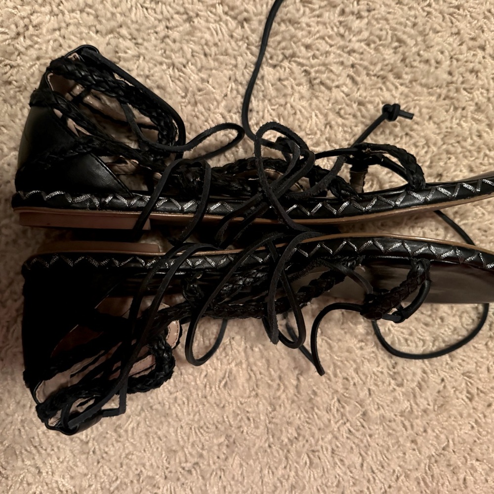 BCBG Lace Up Sandals